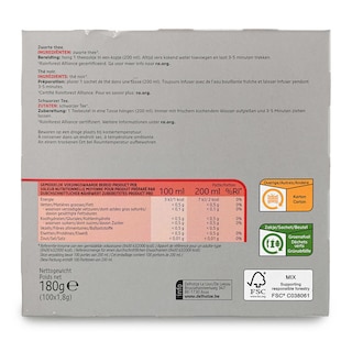 Delhaize | Thé | Petit déjeuner | 100S 180 gr