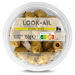 Delhaize | Olijven met look 