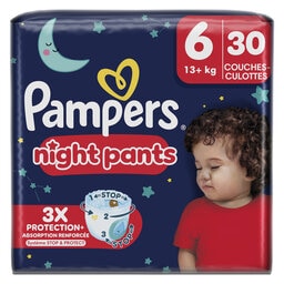 Pampers | Baby Dry Pants | Nachtbroekjes | Maat 6 30 st
