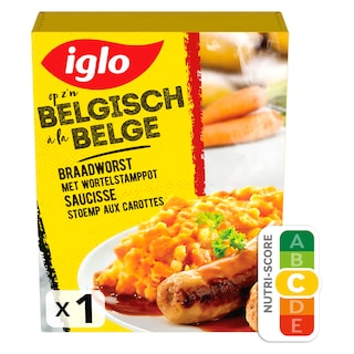 Iglo | Worst | Wortelstamppot 450 gr
