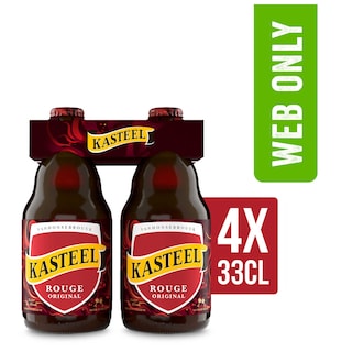 Kasteel | Sterk fruitbier | Rouge | 8% ALC. | Fles 4 x 33 cl