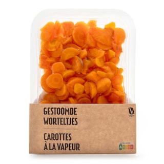 V | Gestoomde worteltjes 