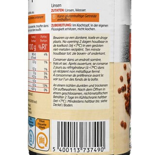 Delhaize | Lentilles 265 gr