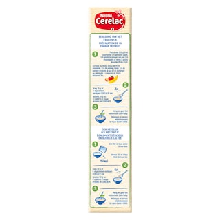 Nestlé | Cerelac | Céréale Biscuitée | Sans Gluten | Bébé | 4m 