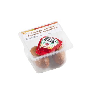 Bruynkens | 2 Saucisses snack + ketchup 