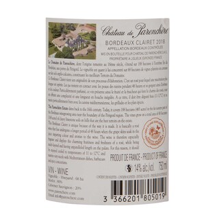 France - Frankrijk | Bordeaux - Bordeaux AC | Château de Parenchère Clairet 2018 
