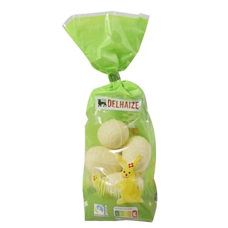 Delhaize | Chocolade | Eitjes | Wit FSI MB | fairtrade 