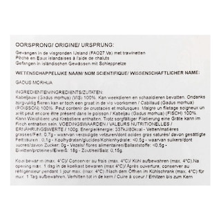 Delhaize | Kabeljauw |  Ecopack 