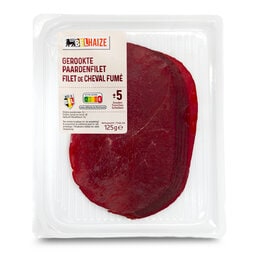 Delhaize | gerookte paardenfilet 