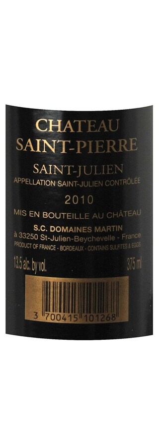 Bordeaux - Saint Julien | CHATEAU SAINT PIERRE 2010 