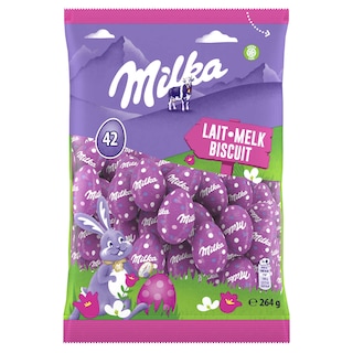 Milka | oeufs de Pâques | Chocolat Au Lait | Biscuit 