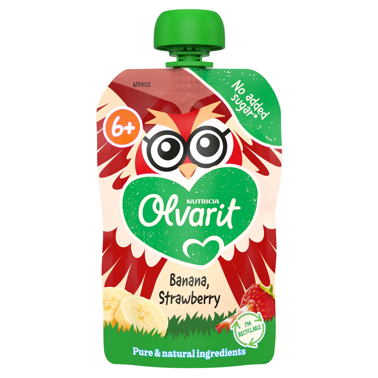 Olvarit Knijpzakje | Banaan Aardbei | 6m+