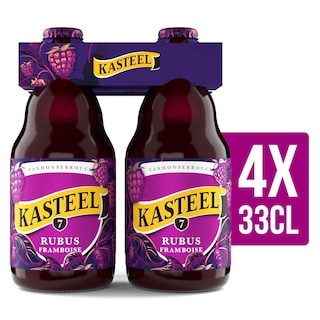 Kasteel | Bière forte fruitée | 7% ALC. | Rubus framboise | Bouteille 4 x 33 cl