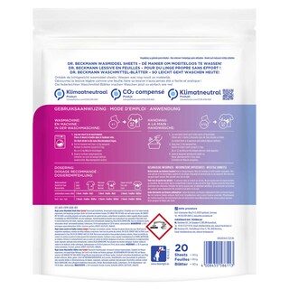 Dr. Beckmann | Lessive | Feuilles | Couleurs 20 pc