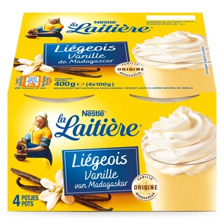 La Laitière | Liégeois | Vanille 4 x 100 gr