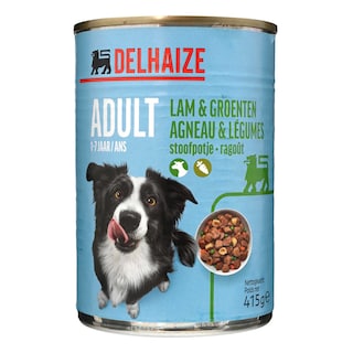 Delhaize | Aliment chien | Ragoût  | Adult | Agneau 