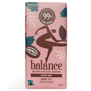 Balance | Chocolat | Noir | 72% |Réduit en sucre | Ft 100 gr