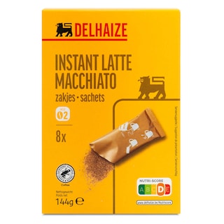 Delhaize | Koffie | Latte Macchiato | Oplos | Sticks 