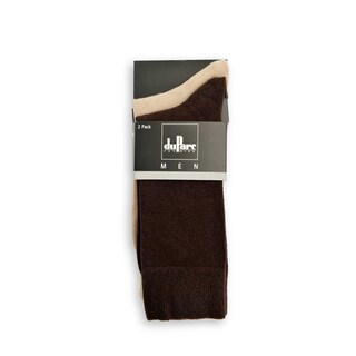 duParc | Herensokken | Bruin/beige uni | 47/49 