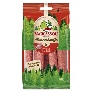 Marcassou | Marcachouffe | Ardense worst | Met look 200 gr