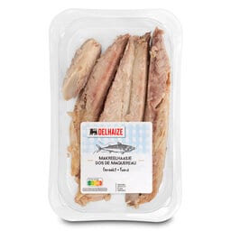 Delhaize | Dos de maquereau | Fumé | Sans arêtes +/- 150 gr
