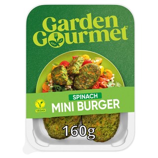Garden Gourmet | Mini burger | Epinards | Vegan 160 gr