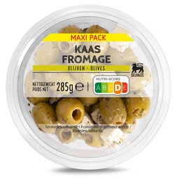 Delhaize | Olijven | Groen | Kaas | Maxi Pack 