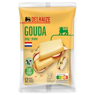 Delhaize | Gouda | Jeune | Tranches | Maxi Pack 