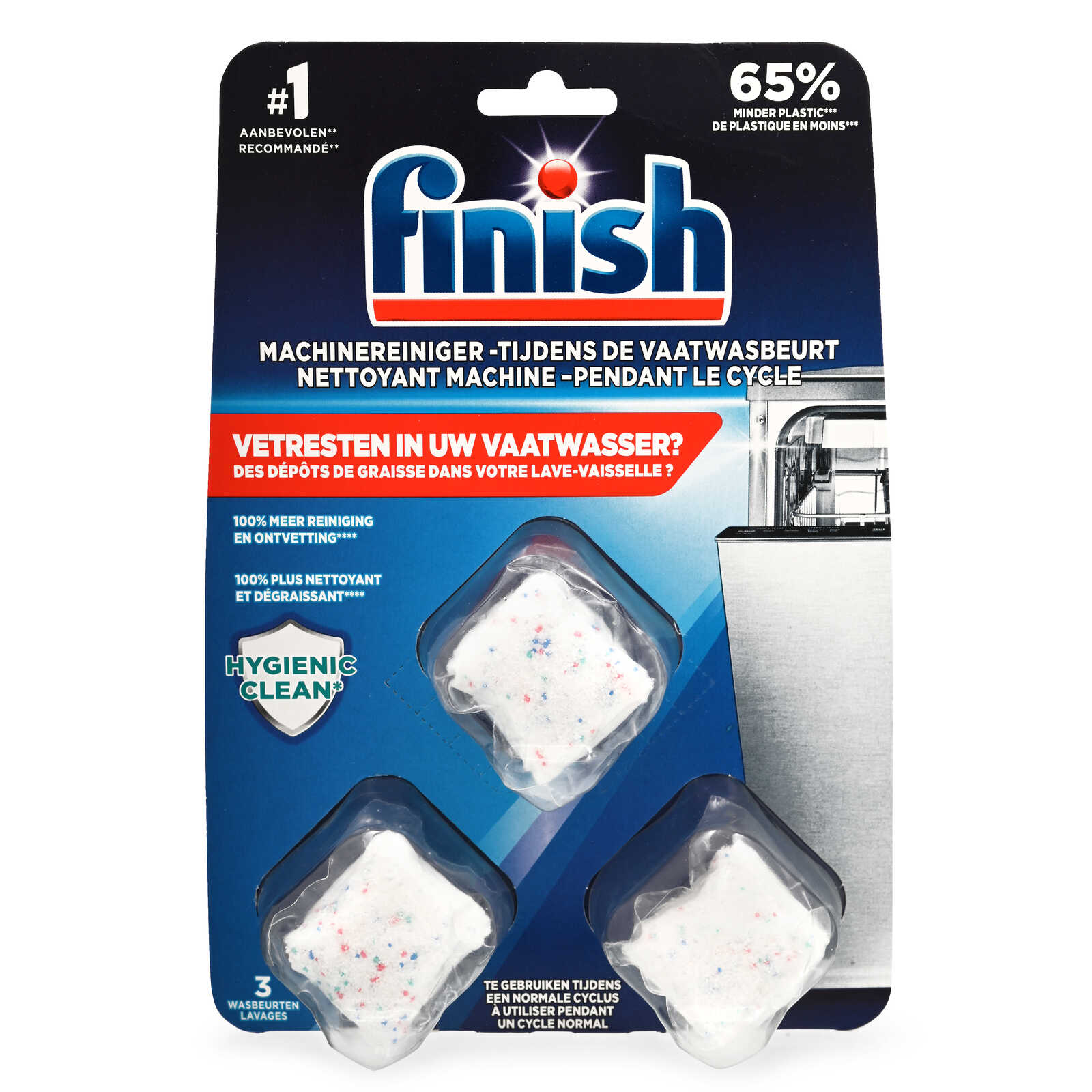 Finish Vaatwasser Reiniger |  3 Tabs | Hygienique