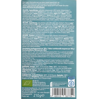 Delhaize | Plant-Based | Nuggets| Falafel | Veggie | Bio 210 gr