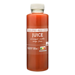 Delhaize | Sap | Sinaasappelsap-Aardbei | Vers 