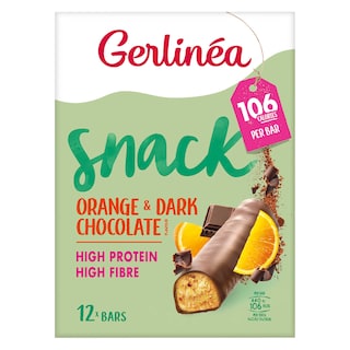 Gerlinéa | Barre au chocolat | Noir-Orange 12 x 31 gr