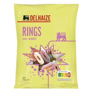 Delhaize | Bonbons | Acidulés | Goût fruits 250 gr
