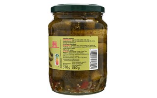 Delhaize | Augurken | Eindigt | Zoet en zuur 670 gr