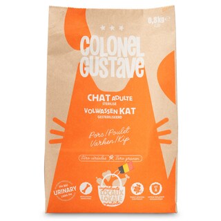 Colonel Gustave | Aliment chat | Croqu | Stérile | Poul/Porc 800 gr