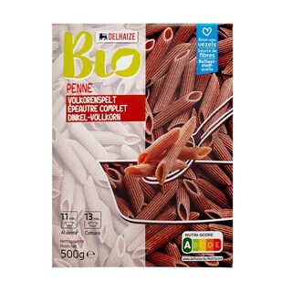 Delhaize | Bio | Pasta | Penne | Spelt | Volkoren 