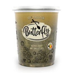 Butterfly | soep | Kervel | Balletjes 