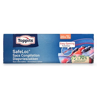 Toppits | Diepvrieszakken | Safeloc 20 st