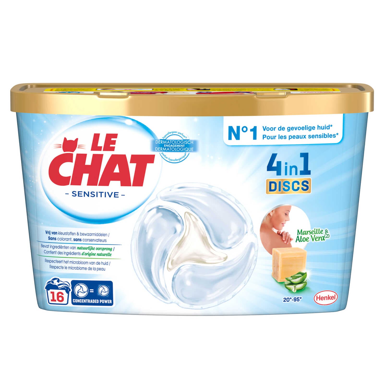 Le Chat Wasmiddel | Discs | Sensitive | 16DS