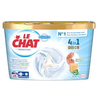 Le Chat | Wasmiddel | Discs | Sensitive | 16DS 