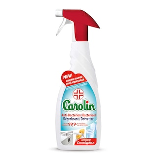 Carolin | Spray | Anti-bactérien | Toutes surfaces | 2ème 1/2 Prix 