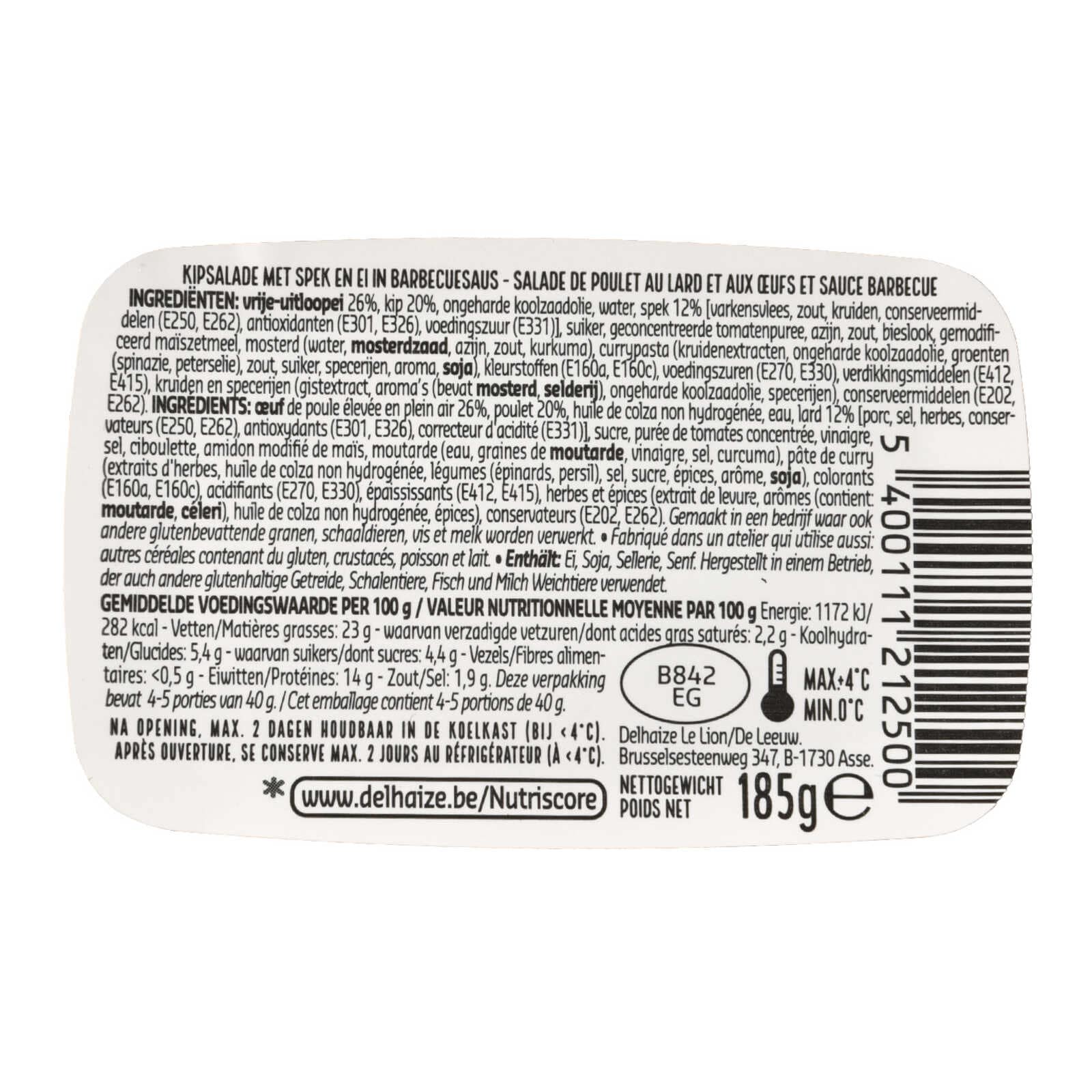 Delhaize Salade Kip | Crispy Bacon