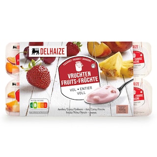 Delhaize | Yoghurt | Vol | Fruit 8 x 125 gr