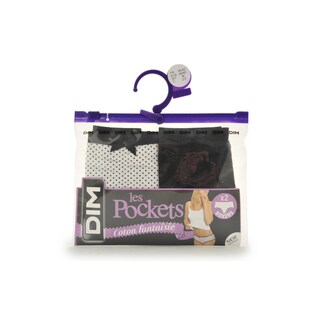 Dim | Paris | Hipster Pocket coton Fant | pois noir | 40/42 