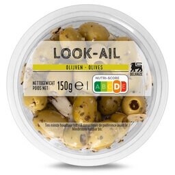 Delhaize | Olijven met look 