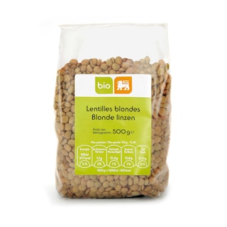 Delhaize | Bio | Lentilles blondes | Bio 