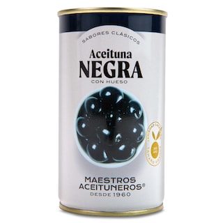 Maestros Aceituneros | Olijven | Zwarte | Pit 185 gr