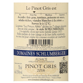 France - Frankrijk | Alsace | Schlumberger Pinot Gris 2016 