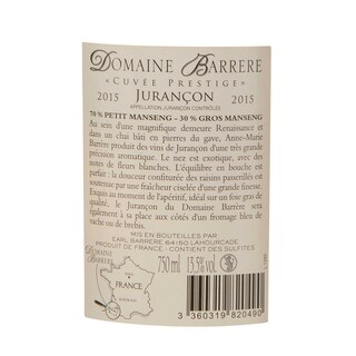 France - Frankrijk | Sud-Ouest - Jurançon | Château Barrere 2015 
