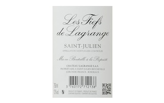 FR BORDEAUX SAINT JULIEN | Les Fiefs de Lagrange 2012 